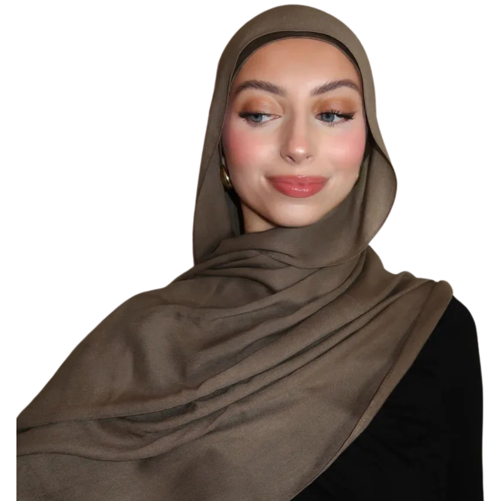 Hijab Modal Royal - Bruna & Beigea Färger