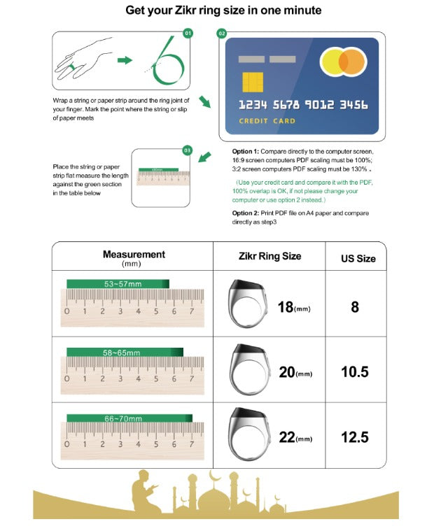 Digital Tasbih Ring