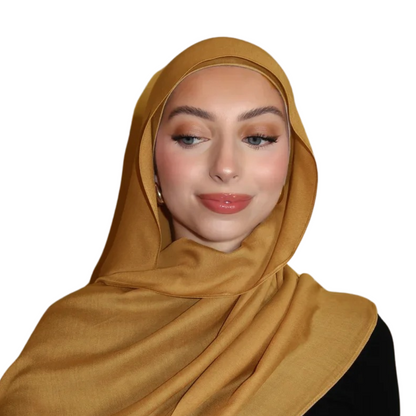 Hijab Modal Royal - Bruna & Beigea Färger