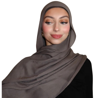 Hijab Modal Royal - Bruna & Beigea Färger