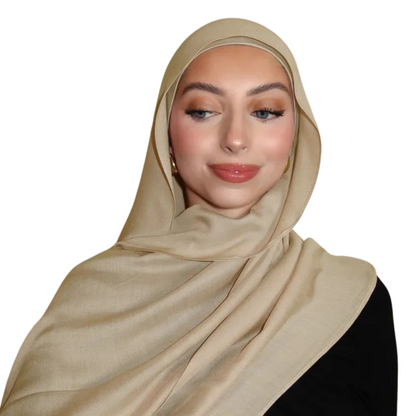 Hijab Modal Royal - Bruna & Beigea Färger