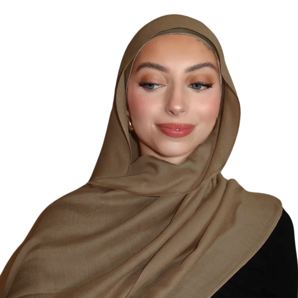 Hijab Modal Royal - Bruna & Beigea Färger