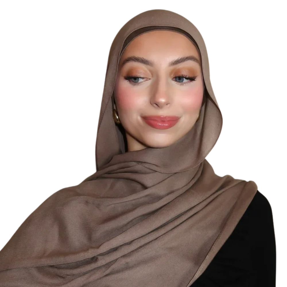 Hijab Modal Royal - Bruna & Beigea Färger